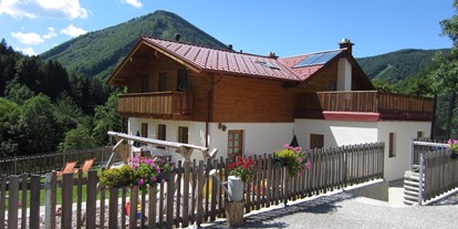 vacanza in fattoria - Terrasse oder Balkon am Zimmer - Bassa Austria - Gästehaus mit 3 Ferienwohnungen - Büchlhof 