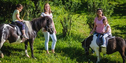 Urlaub auf dem Bauernhof - Jahreszeit: Sommer-Urlaub - Niederösterreich - Unsere Urlaubsgäste haben jeden Tag die Möglichkeit Pony zu reiten - Die Hochrieß