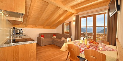 Urlaub auf dem Bauernhof - Südtirol - Wohnküche Ferienwohnung Dolomitenblick - Feldererhof