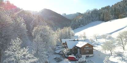 Urlaub auf dem Bauernhof - ruhige Lage - Niederösterreich - Biohof Lueg im Winter - Biohof Lueg