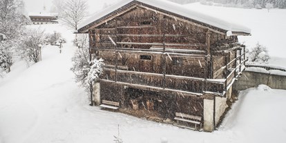 Urlaub auf dem Bauernhof - Sexten - Winter Untermairhof Futterhaus - Untermairhof