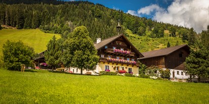 Urlaub auf dem Bauernhof - Gemeinschaftsterrasse - Salzburg - Prechtlhof in Flachau