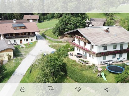 Urlaub auf dem Bauernhof - Gemeinschaftsterrasse - Österreich - Steinerbauer - Urlaub am Biokinderbauernhof