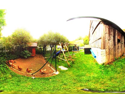 Urlaub auf dem Bauernhof - Preisniveau: exklusiv - Garten Ferienhof Hohe
360° Aufnahmen - virtueller Rundgang - Ferienhof Hohe