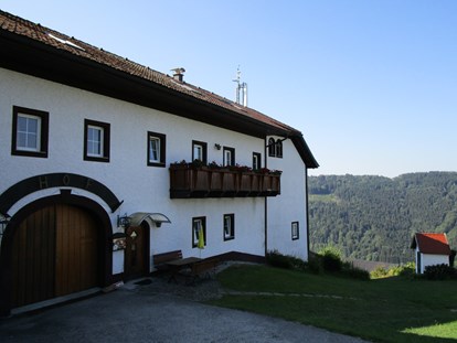 Urlaub auf dem Bauernhof - Terrasse oder Balkon am Zimmer - Österreich - Vierkanthof, Ihr Wohlfüllhof - Eselgut  mit  Donautraumblick