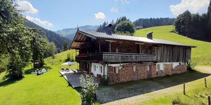 Urlaub auf dem Bauernhof - Umgebung: Urlaub in den Bergen - Tirol - Sonne von früh bis spät am Nobahof - Nobahof am Wilden Kaiser