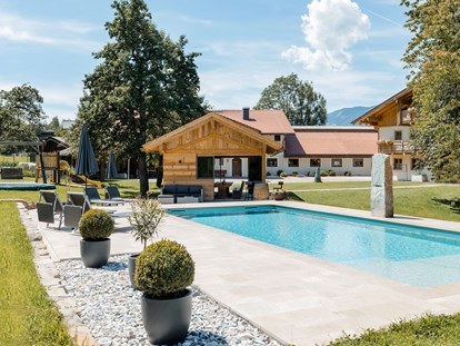 Urlaub auf dem Bauernhof - Spielplatz - Österreich - Unser Schwimmbad - Ferienparadies Taxen