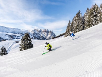 Urlaub auf dem Bauernhof - Aktiv-Bauernhof - Skiurlaub auf der Seiser Alm/Val Gardena
Abfahren auf der größten Hochalm Europas - Binterhof
