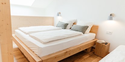 Urlaub auf dem Bauernhof - ideal für: Mitarbeit - Schlafbereich in den Wohnungen Gute Luise und Jakob Fischer - Raschbrunnenhof - Ökolandbau & Erholung