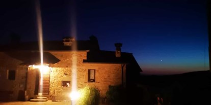 Urlaub auf dem Bauernhof - Terrasse oder Balkon am Zimmer - Chianti - Siena - Abendstimmung... - Agriturismo Casa Bivignano - Toskana